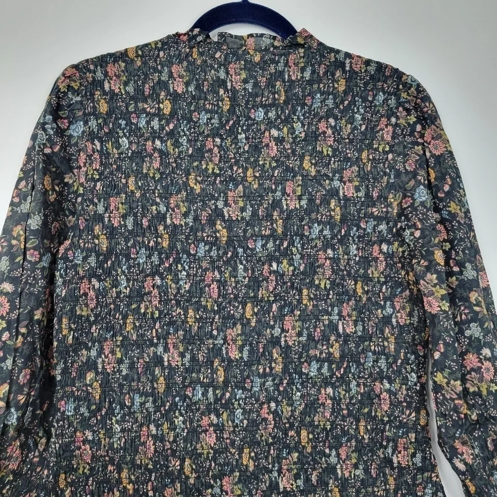 NWT Veronica Beard Farha Floral Smocked Ruffled Minidress Size 12 - Picture 11 of 15